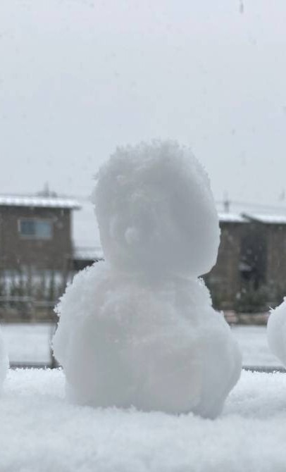 雪ですね